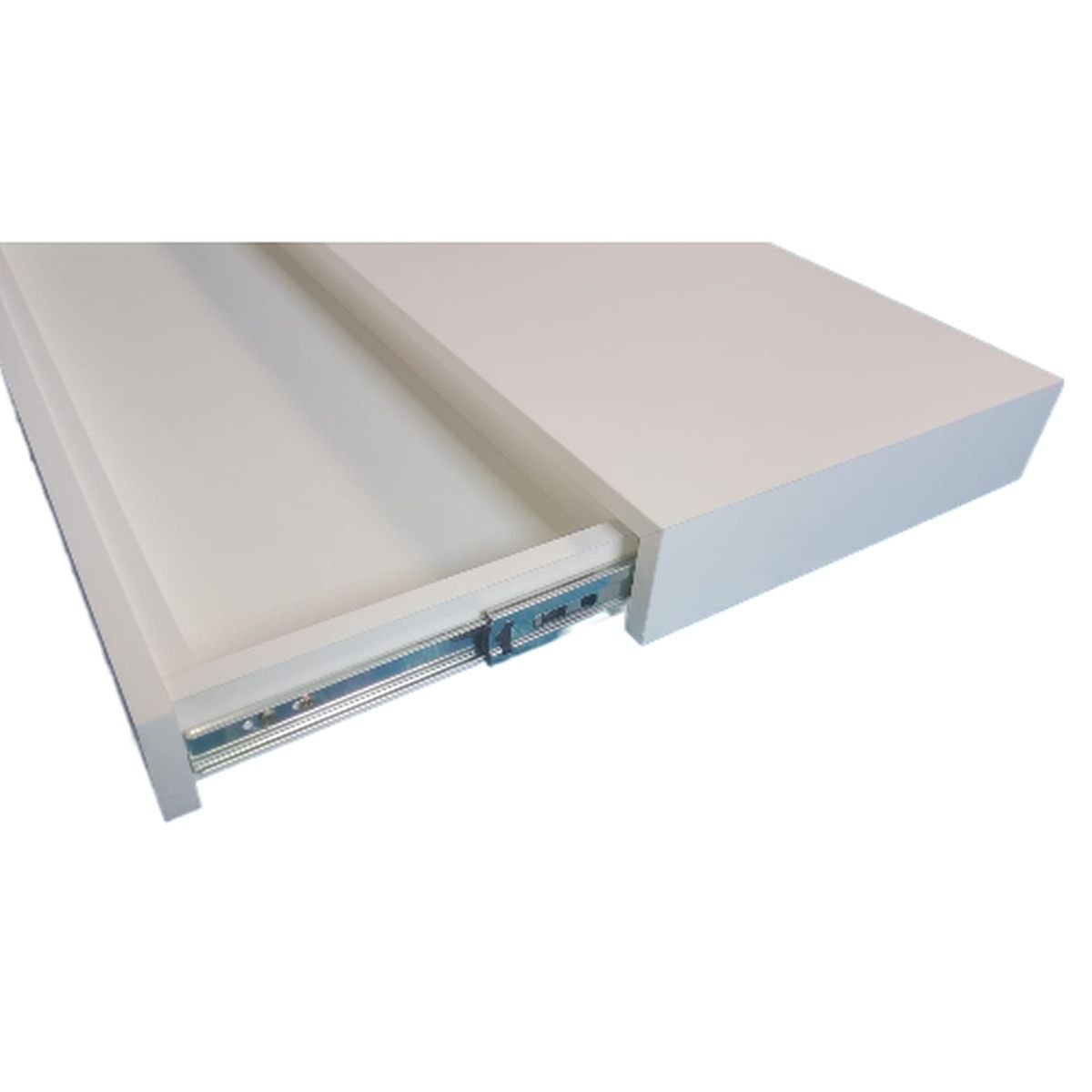 aparador suspenso com uma gaveta branco 70x40x15