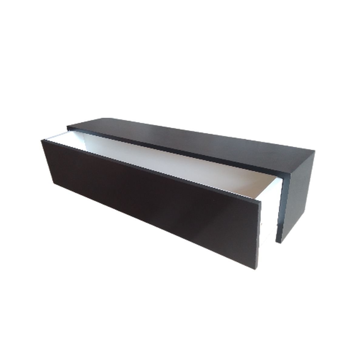 aparador suspenso com gaveta preto 70x20x20