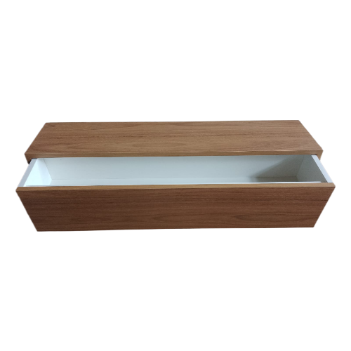 Aparador Suspenso Mdf Madeirado Freijo Com Gaveta 90x20x20