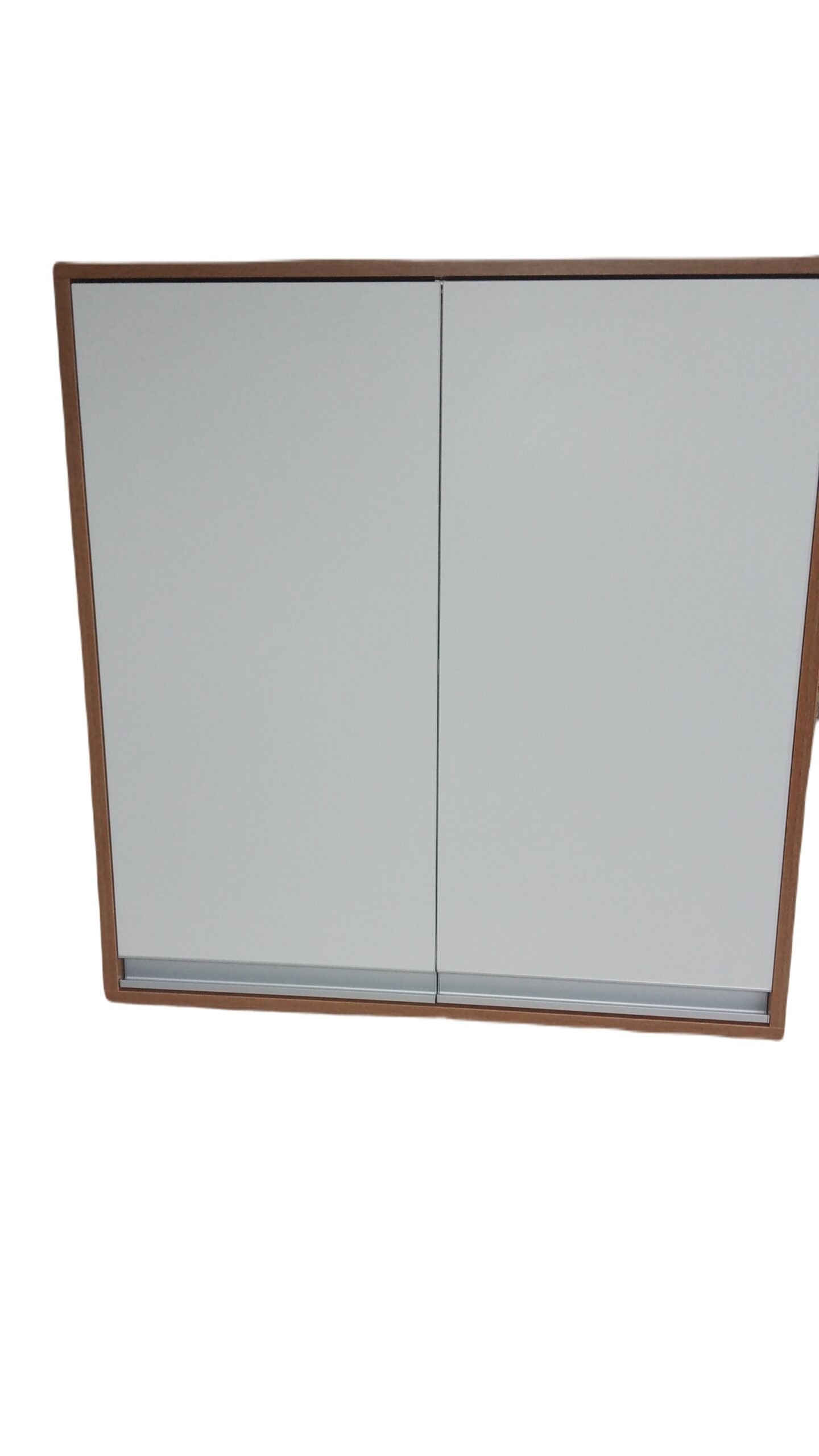 armário suspenso com duas portas freijó/branco129x30x50