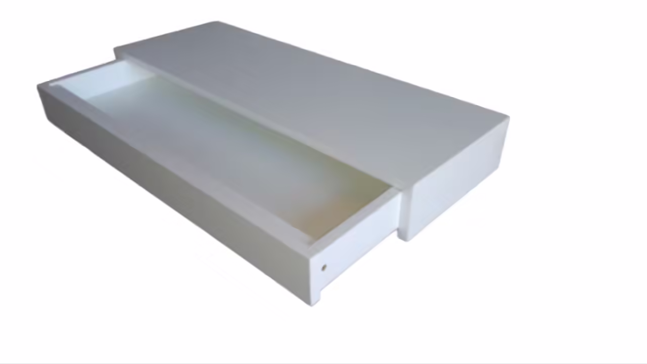 Imagem do WhatsApp de 2023-08-06 à(s) 20.10.54 Aparador Suspenso Mdf Com Gaveta branco 60x20x10 - Imagem 1