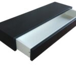 Aparador Suspenso Com Gaveta preto 50x20x10