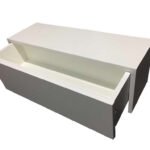 aparador suspenso com gaveta branco 80x20x20