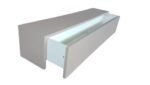 aparador suspenso com gaveta Off White 60x20x20