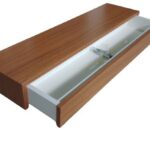 Aparador Suspenso Mdf Madeirado Com Gaveta 60x20x10