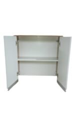 armário suspenso com duas portas freijó/branco129x30x50 - Imagem 7