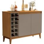 buffet com porta vinhos duas portas