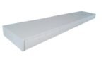 aparador suspenso mdf duas gavetas branco 240x50x12 - Imagem 3