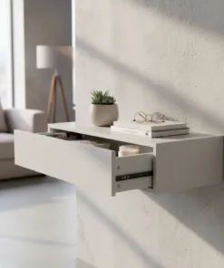 aparador suspenso com uma gaveta 65x27,5x15