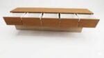 bancada suspensa buffet hall mdf cinco gavetas 210x40x15 - Imagem 4